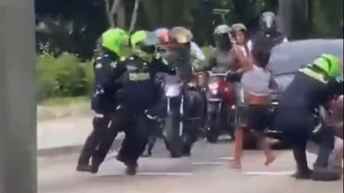 Enfrentamiento entre Policía y Yukpas en Barranquilla
