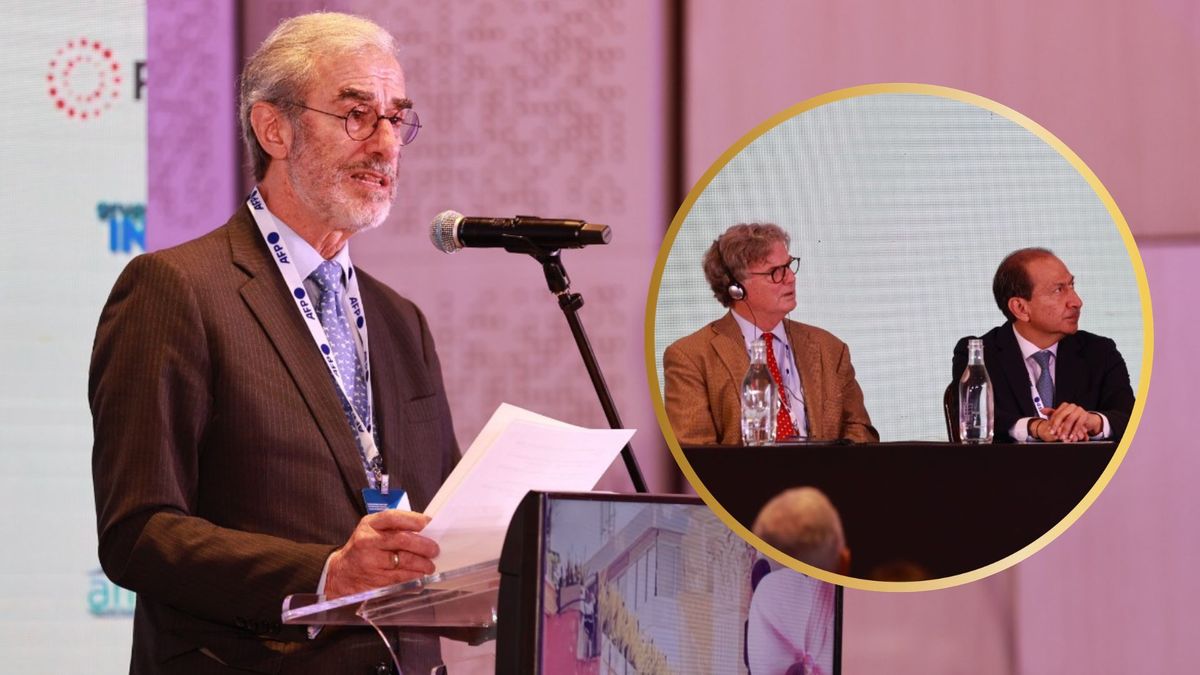 José Antonio de Brigard, presidente de RCN, en la Asamblea General de la SIP, en Bogotá.