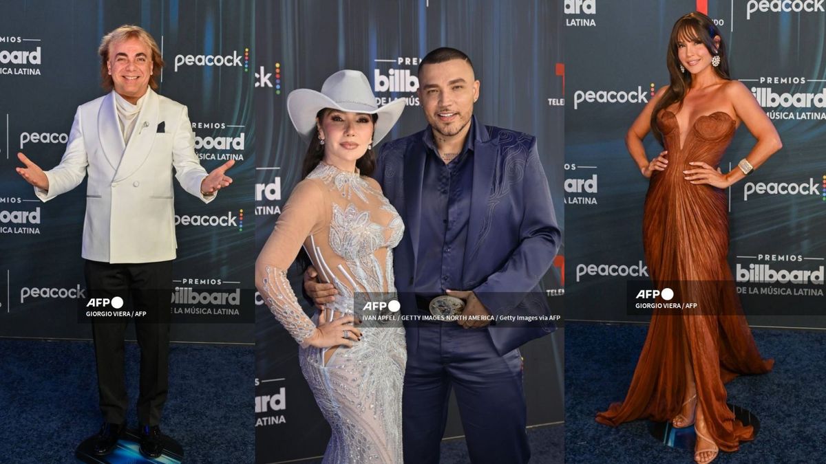 Cristian Castro, Carmen Villalobos, Paola Jara y Jessi Uribe en los Billboard Latin Music Awards 2026