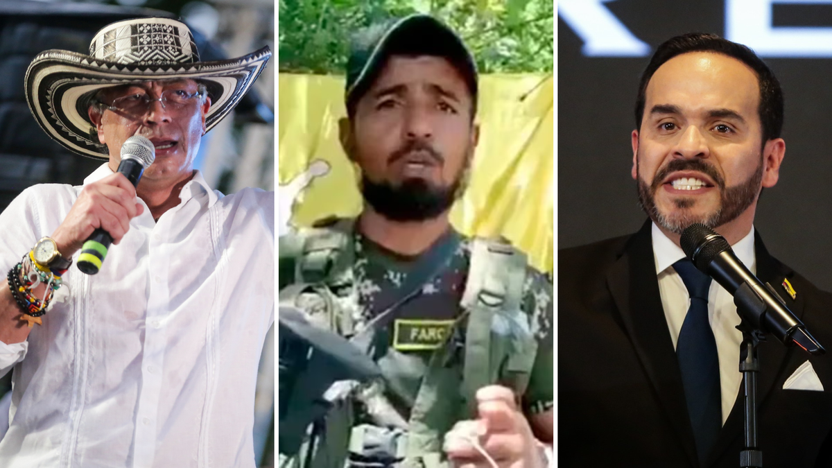 Gustavo Petro, alias Mocho Olmedo y Abelardo De la Espriella.