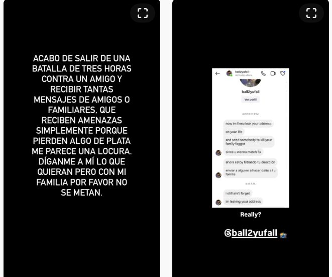 Denuncia de Nicolás Mejía en redes sociales