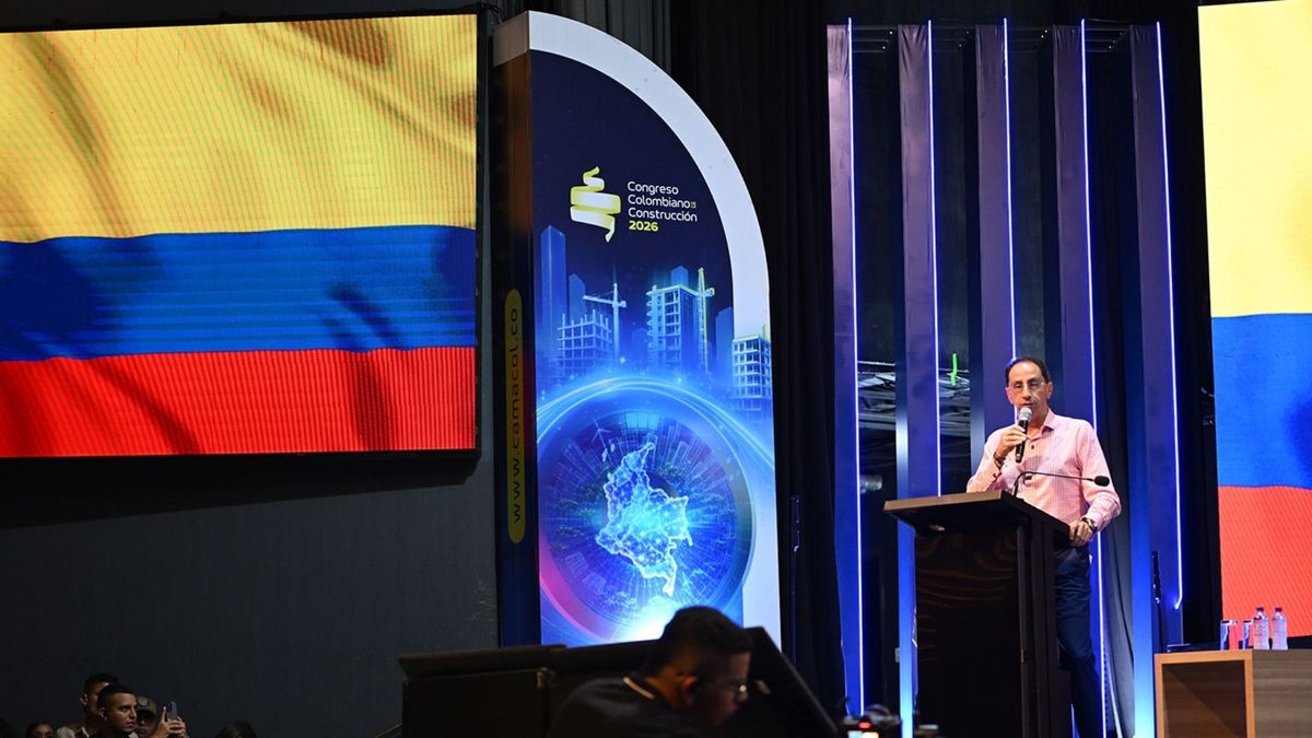 Vicepresidente de la República, José Manuel Restrepo en el cierre del Congreso Colombiano de la Construcción