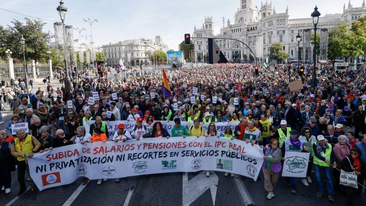 Protestas en Madrid el 24 de octubre por las pensiones