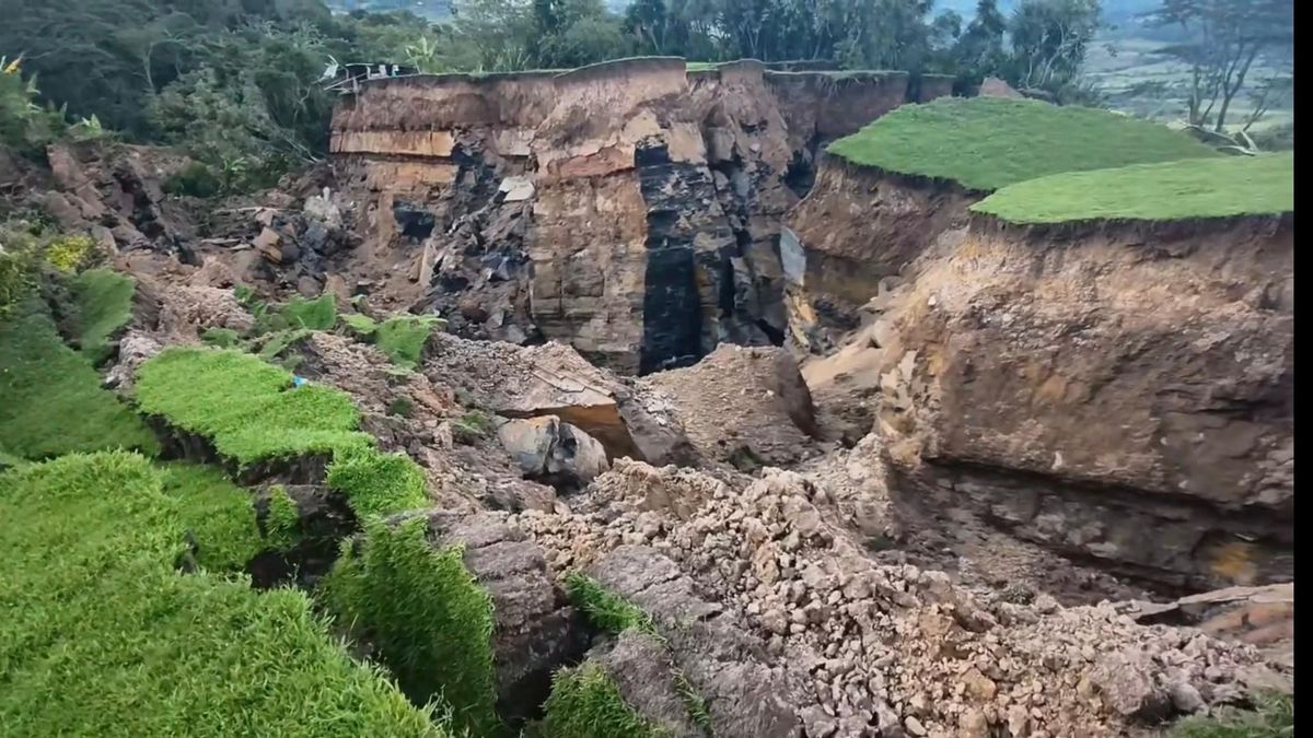 Remoción en masa de Moniquirá deja tres familias evacuadas