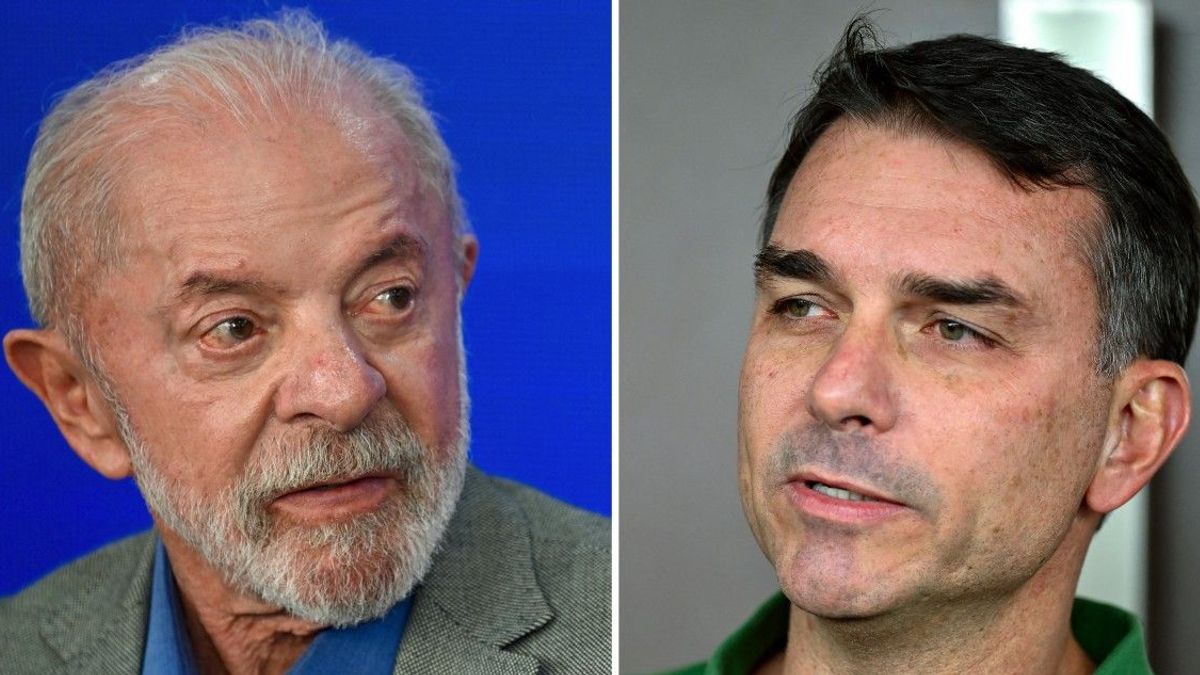 Lula da Silva y Flavio Bolsonaro