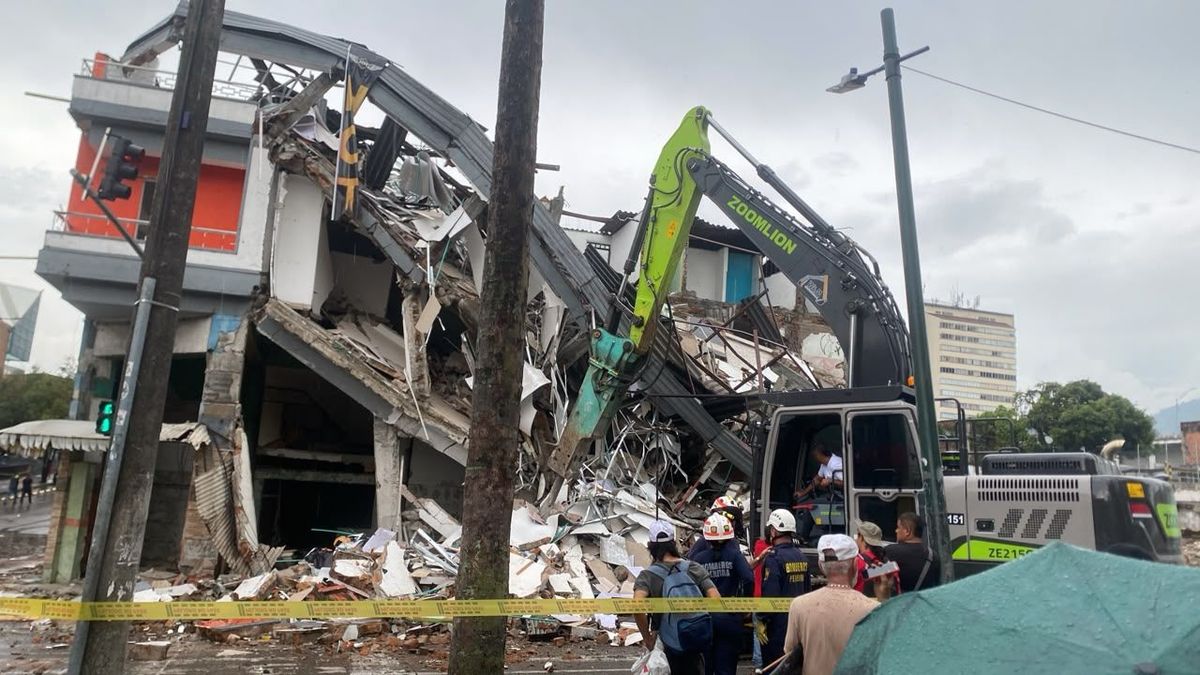 Edificio colapsado en el centro de Pereira