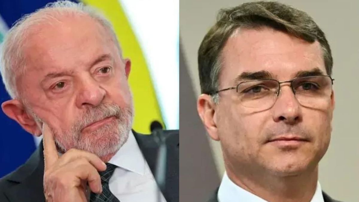 Luiz Inácio Lula da Silva y Flávio Bolsonaro.