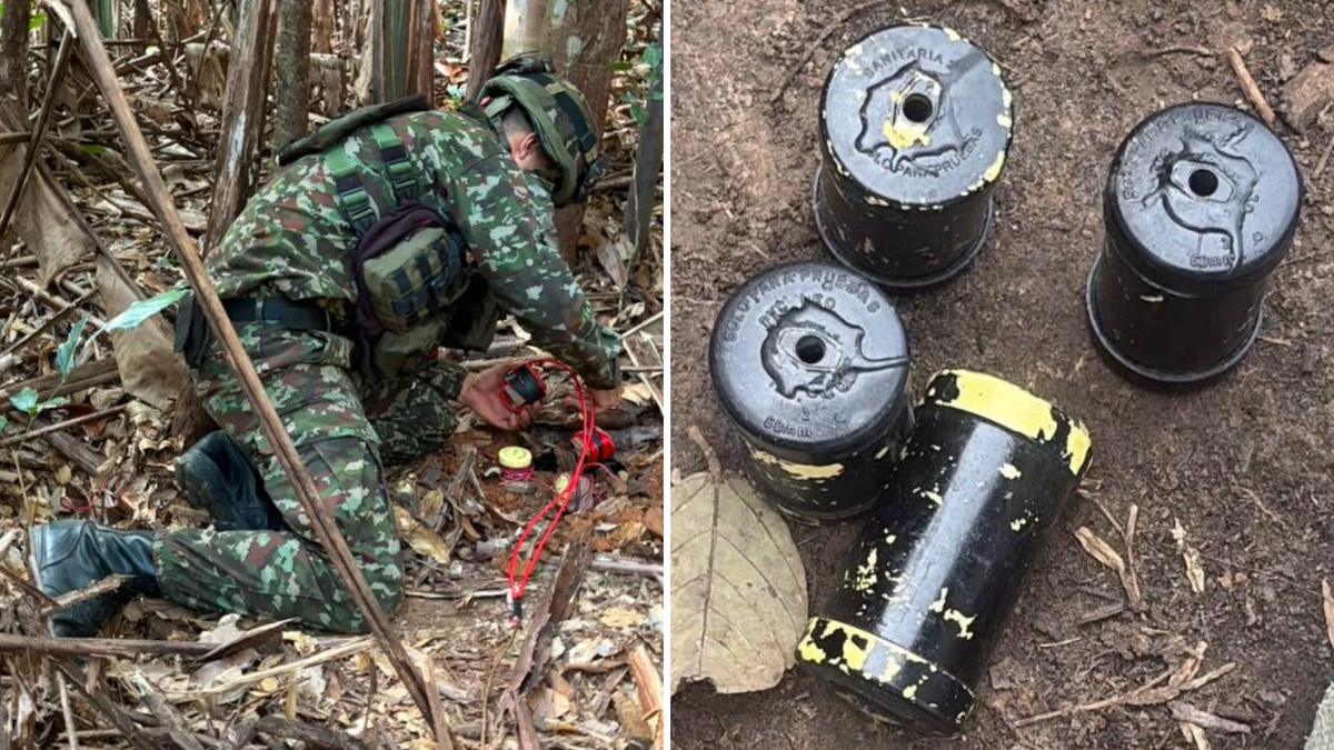 Explosivos de las disidencias en Caquetá.