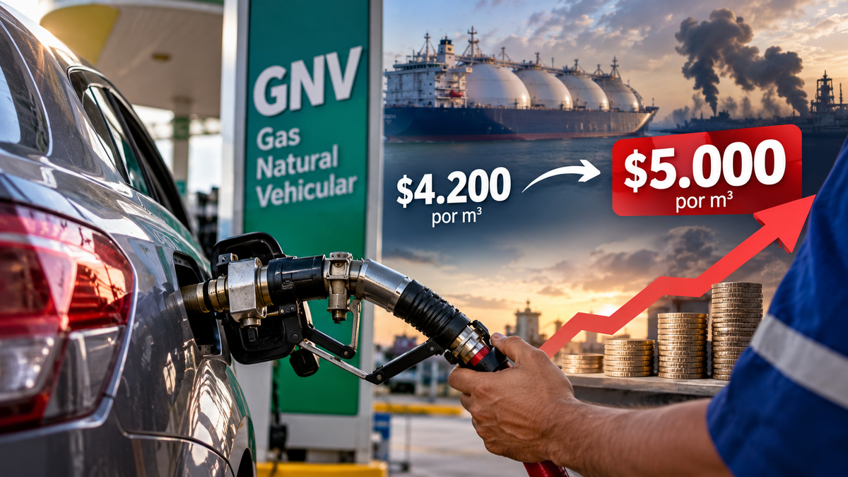 El precio del gas natural vehicular subió 19% en Colombia, al pasar de $4.200 a $5.000 por metro cúbico. Estas son las razones del incremento y los factores que podrían mantener la presión sobre los precios.