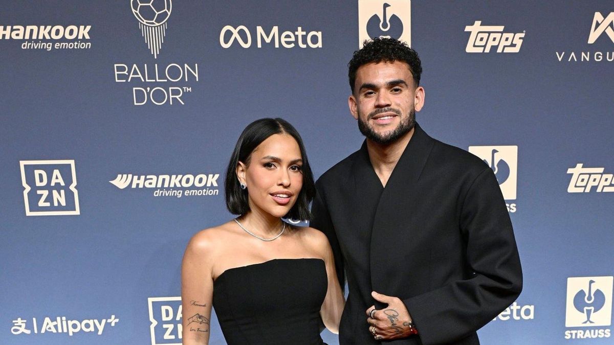 Luis Díaz y su esposa en la gala del Balón de Oro 2026