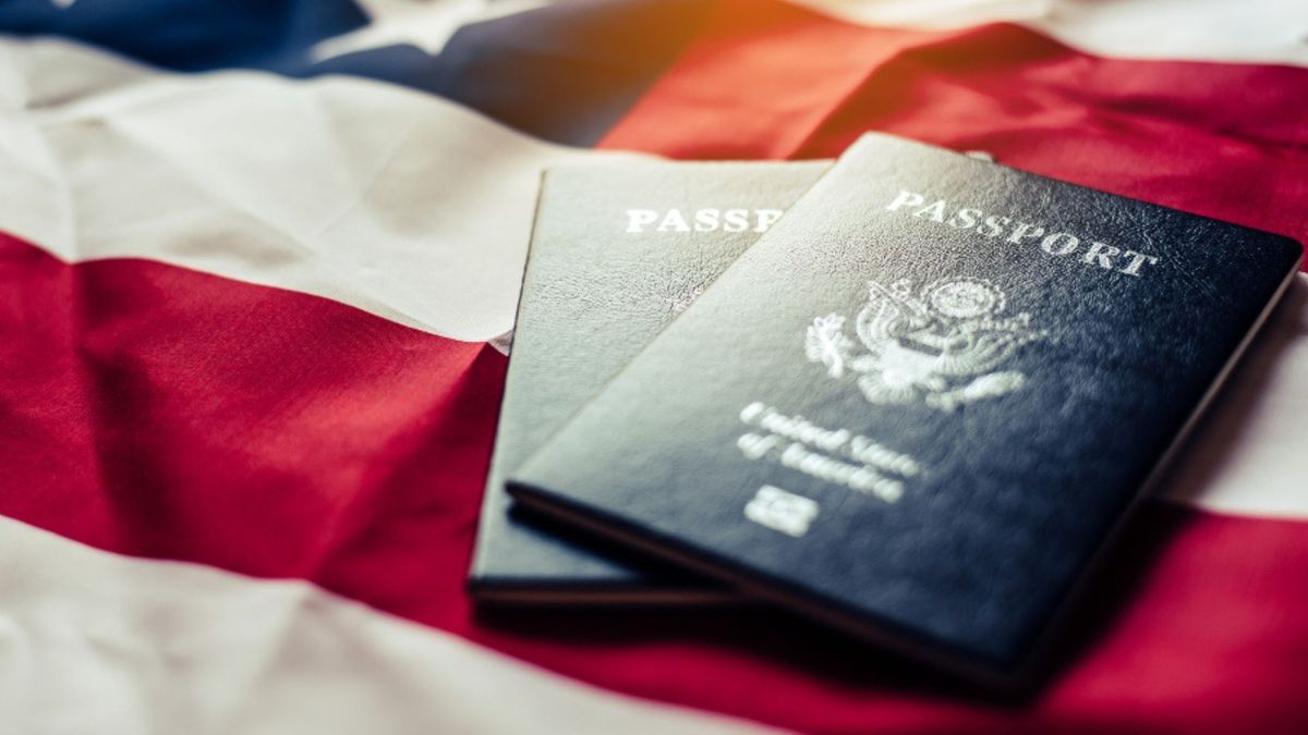Pasaporte estadounidense.