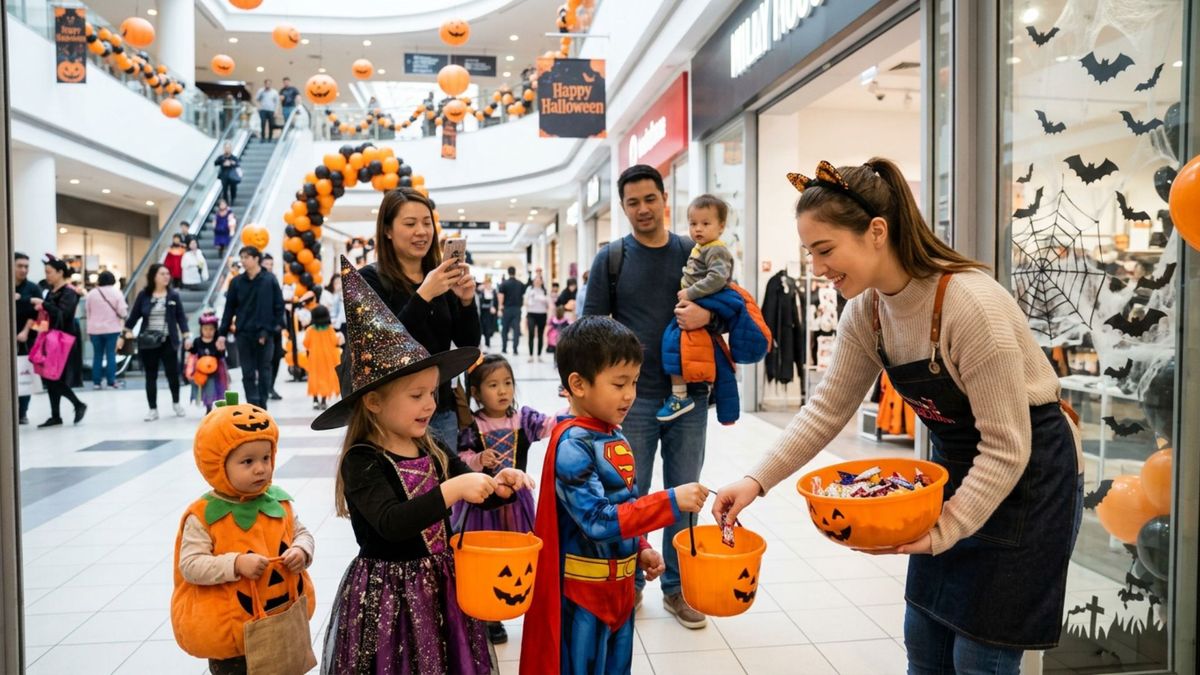 Centros comerciales proponen actividades para niños en Halloween