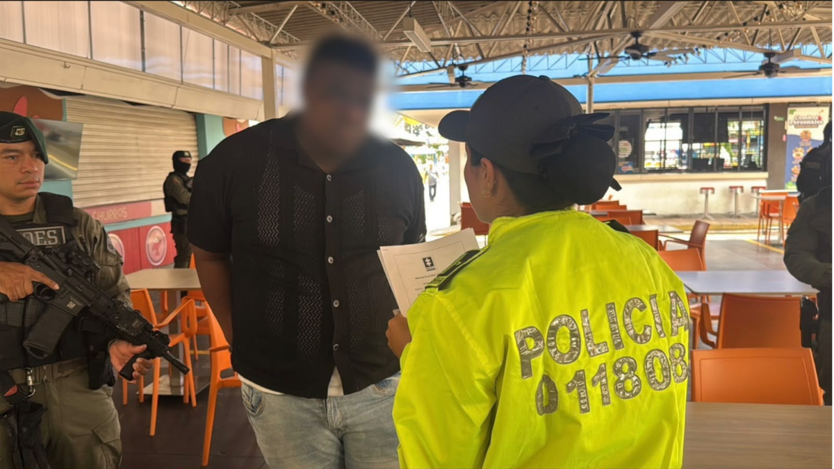 Captura de Alias Kebin en centro comercial de Cali