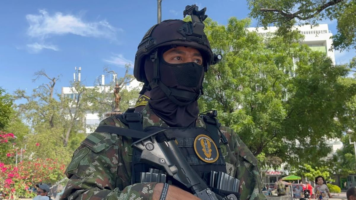 Tropas del Ejército Nacional.