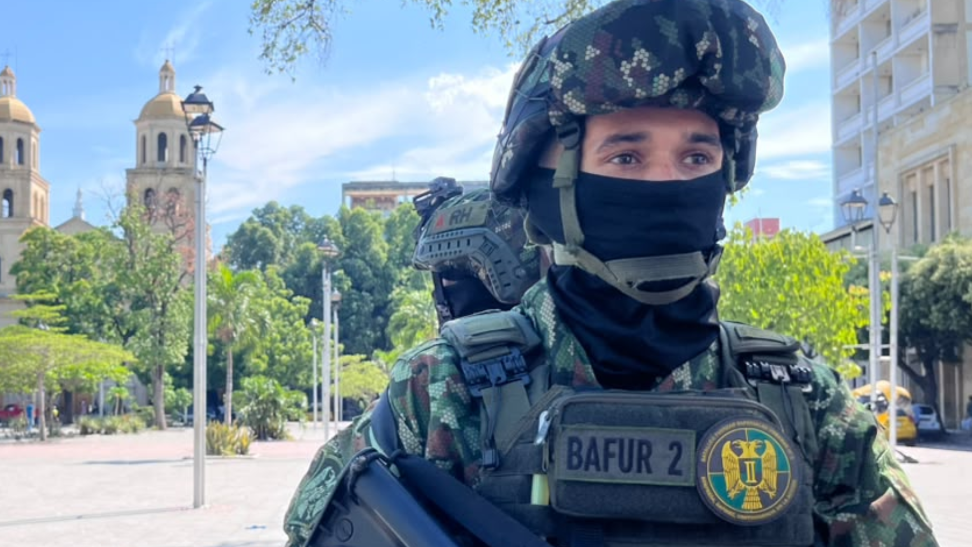 Tropas del Ejército Nacional. 
