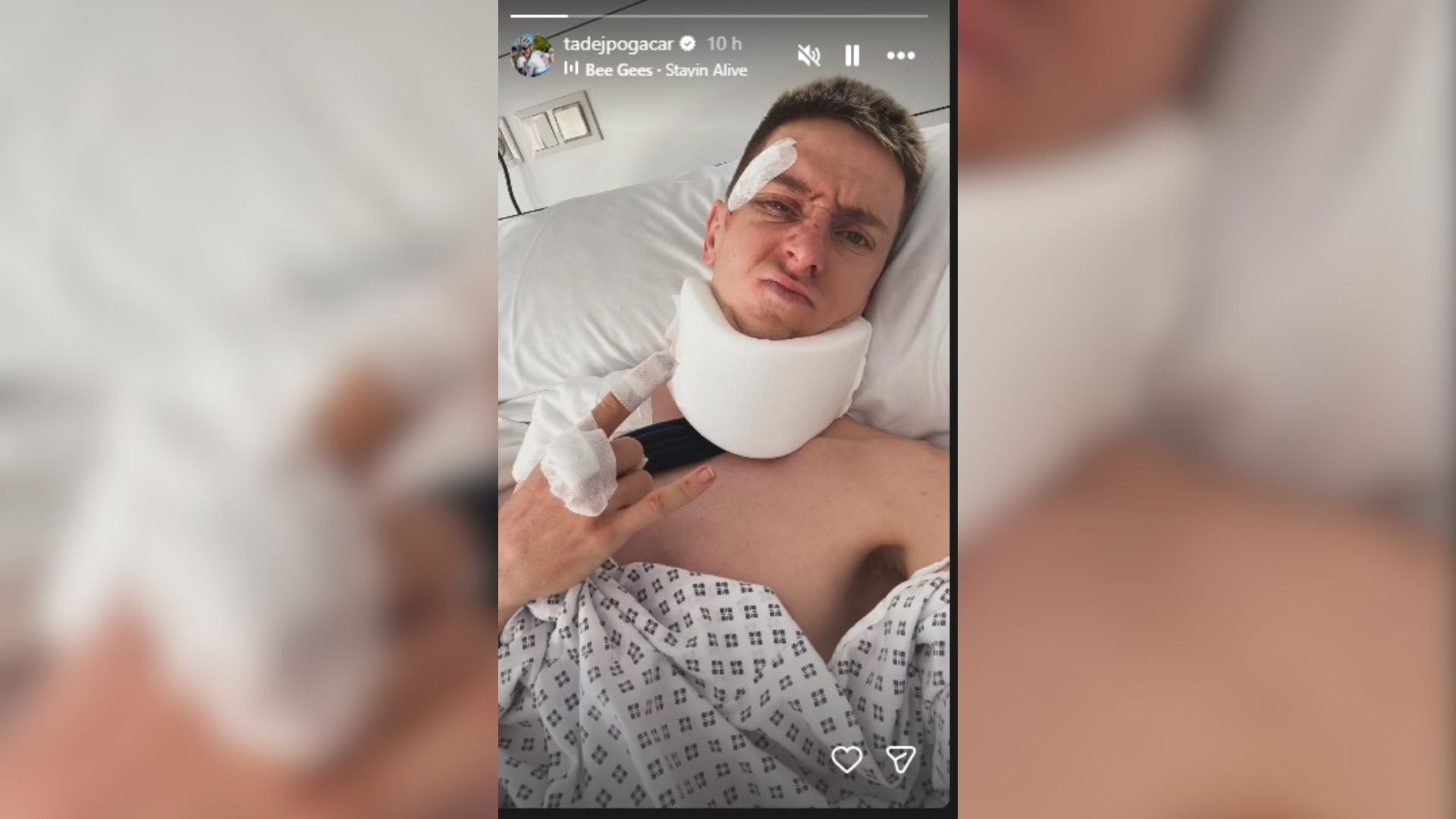 Tadej Pogacar revela su estado de salud