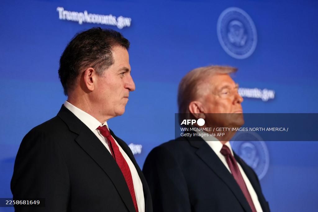 Michael Dell y Donald Trump
